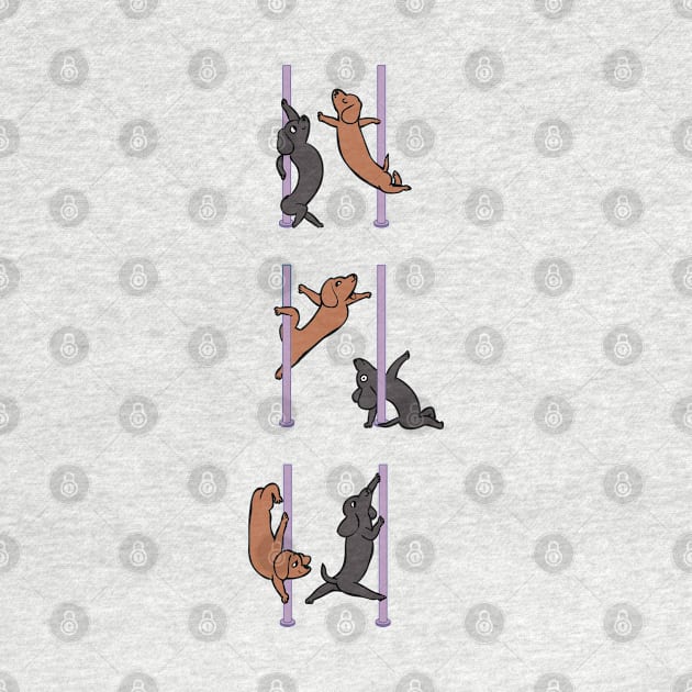 Dachshund Pole Dancing Club by huebucket